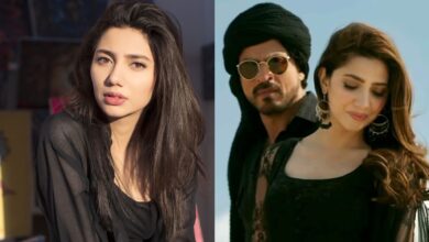 Mahira Khan and Shah Rukh Khan from Raees film