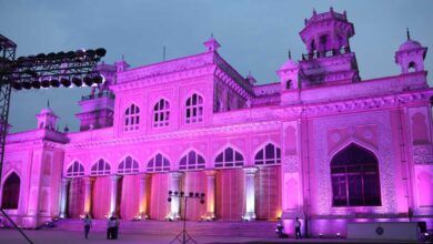 Chowmahalla Palace decorated ahead of visit of Miss World 2025 contestants to Old City of Hyderabad