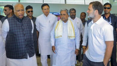 Mallikarjun Kharge, Rahul Gandhi in Karnataka