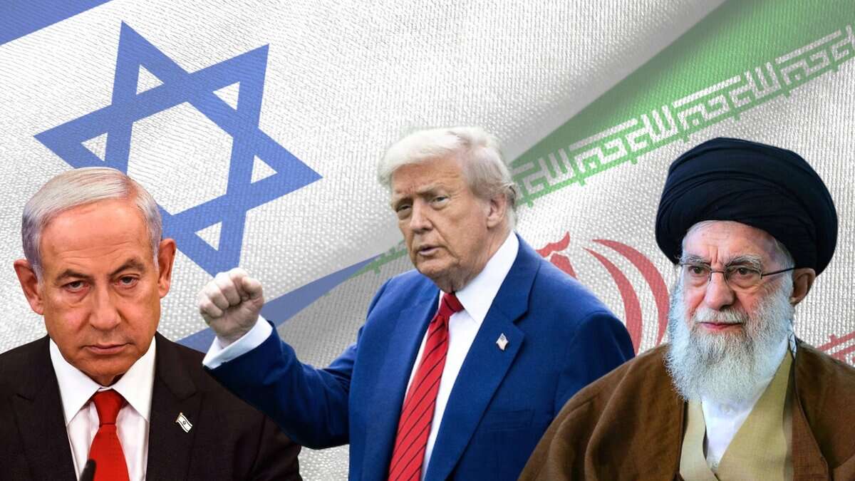 (From left to right) Israel's PM Benjamin Netanyahu, US President Donald Trump and Supreme Leader of Iran, Ali Khamenei