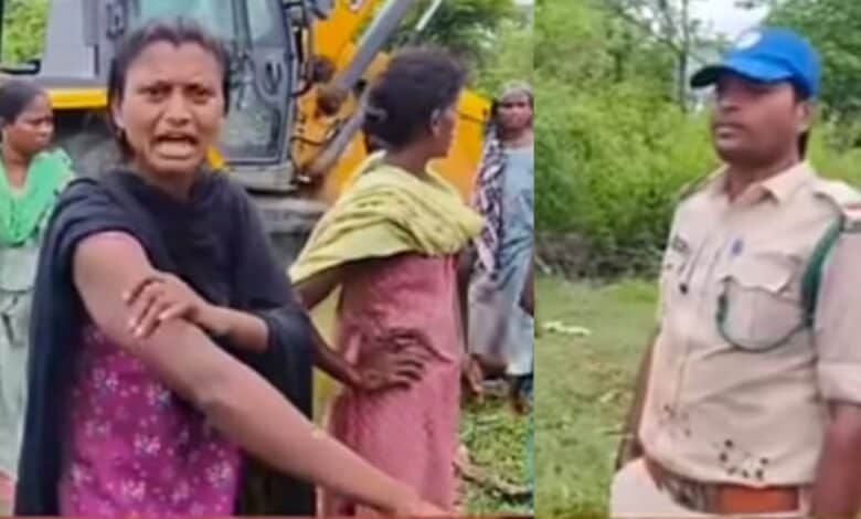 Gothikoya tribal women allegedly assaulted by forest officials in Bhadradri-Kothagudem district on Friday, June 20, 2025.