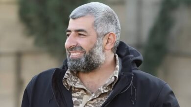 The image of a Hamas co-founder Hakham Muhammad Issa Al-Issa