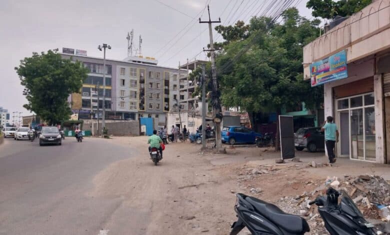 Photo of under developed road to Hyderabad airport