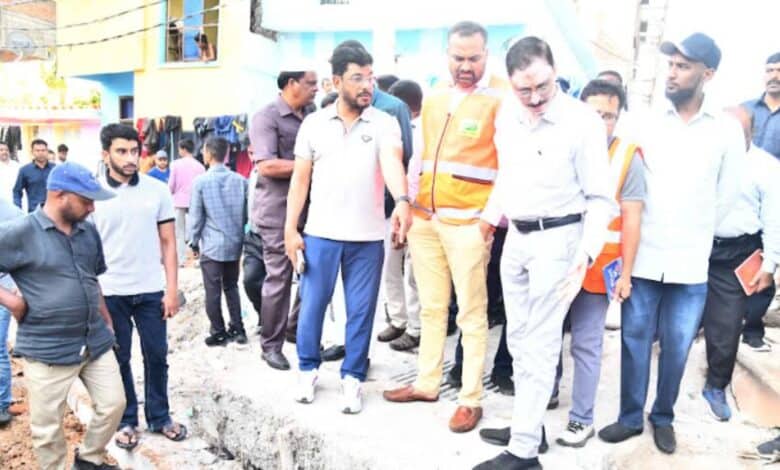 GHMC chief inspects Santosh Nagar, orders urgent flood relief