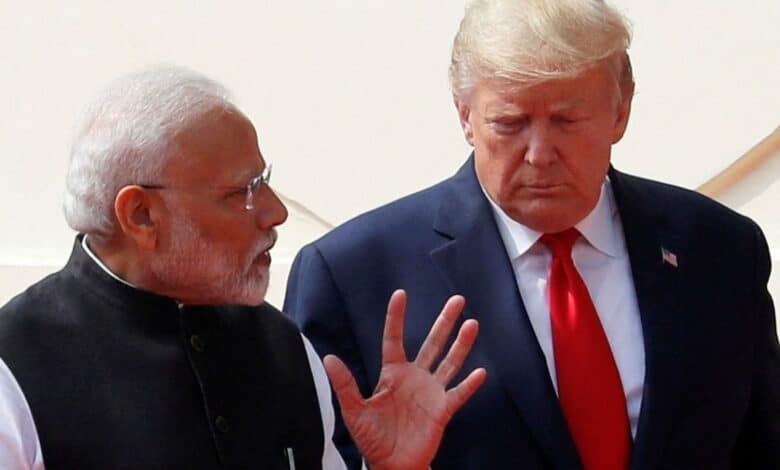 Indian PM Modi and US Donald Trump