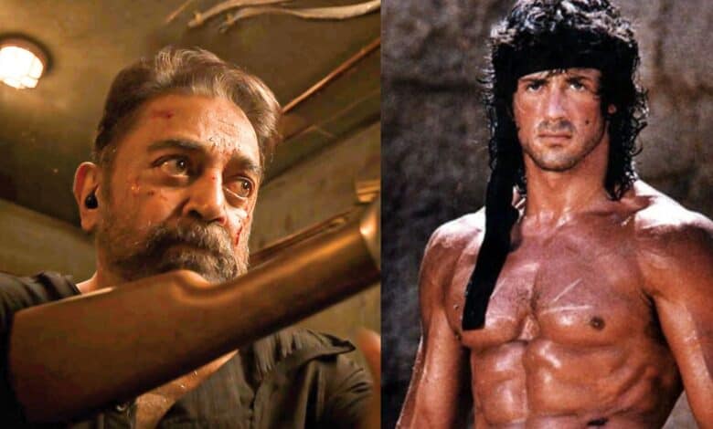 Kamal Haasan and Sylvester Stallone