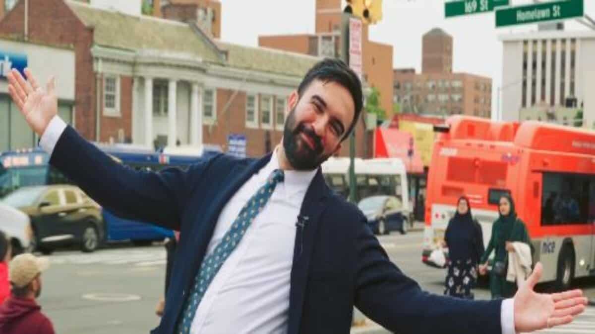 New York mayoral candidate Zohran Mamdani during the election campaign