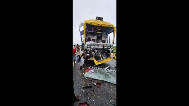 A bus accident in Narayanpet
