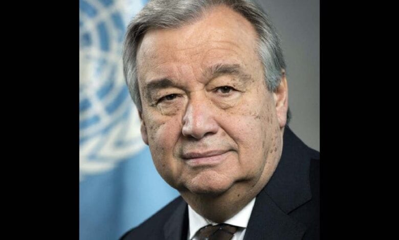 UN Secretary General Antonio Guterres