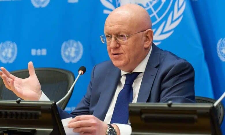 Russia's UN Ambassador Vassily Nebenzia