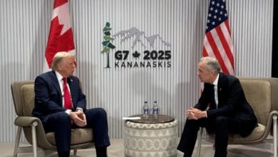 _US President Trump and Canada PM Carney