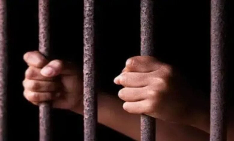 Image of an arrested person used for representational purpose