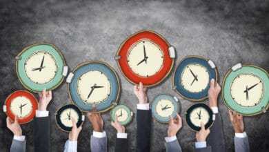 The image displays a picture of working hours