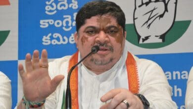 The image displays a picture of Telangana road transport minister Ponnam Prabhakar