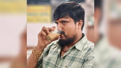 The image displays a picture of Hindutva leader Puneeth Kerehalli