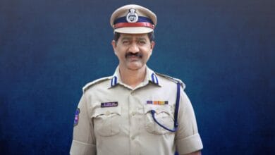 The image displays a image of former Telangana Special Intelligence Bureau (SIB) chief T Prabhakar Rao