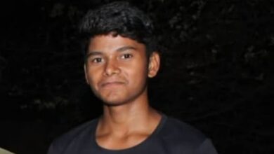 The image displays a picture of Dalit teenager Pankaj who was shot dead in Madhya Pradesh