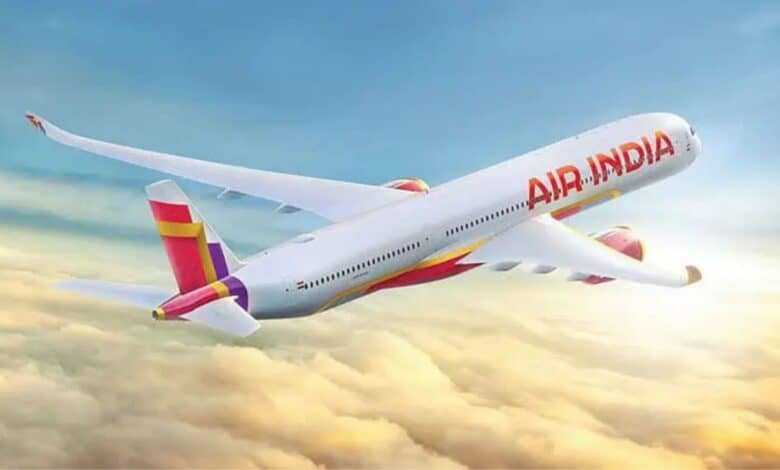 An Air India flight used for representational purpose