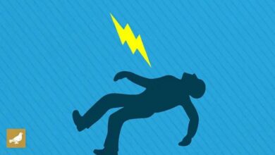 A Representational image of an electrocuted person