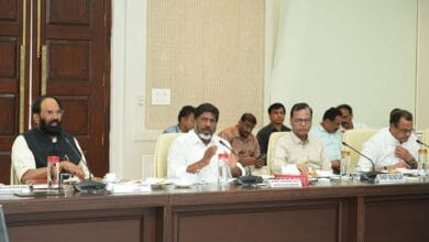Telangana Deputy CM Bhatti Vikramarka holds a review meeting at the secretariat