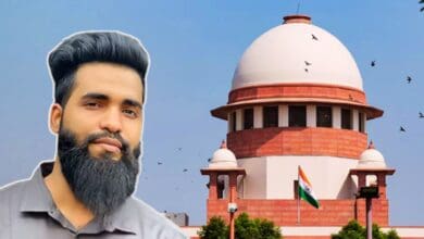 Wajahat Khan in the foreground and Supreme court in the background