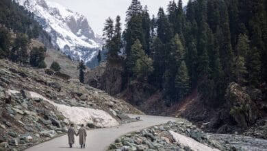 Border areas in Kashmir
