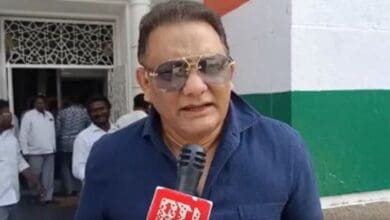 Azhauddin speaks to media in Hyderabad