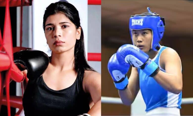 Nikhat Zareen and Ankushita Boro