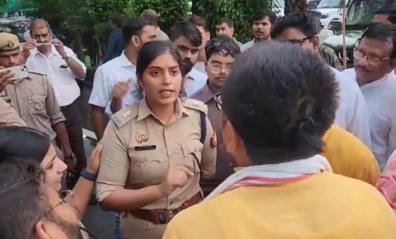 A female officer stands firm on her decision not to allow armed security personnel of a BJP MLC to a cricket stadium in Uttar Pradesh
