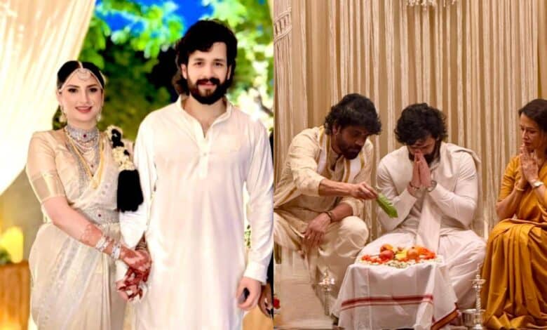 Akhil Akkineni and Zainab Ravdjee wedding photos