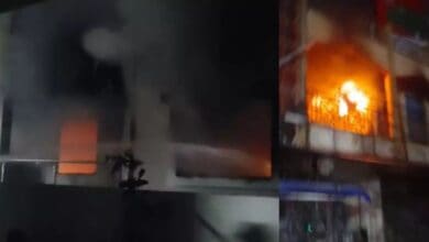 fire in bachupally and karimnagar