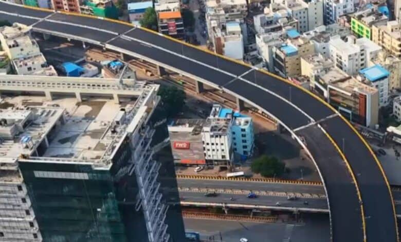 Kondapur-Gachibowli flyover in Hyderabad