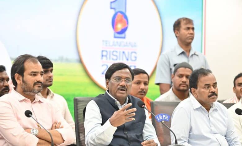 Telangana minister Vivek introduces bill for welfare of gig workers.