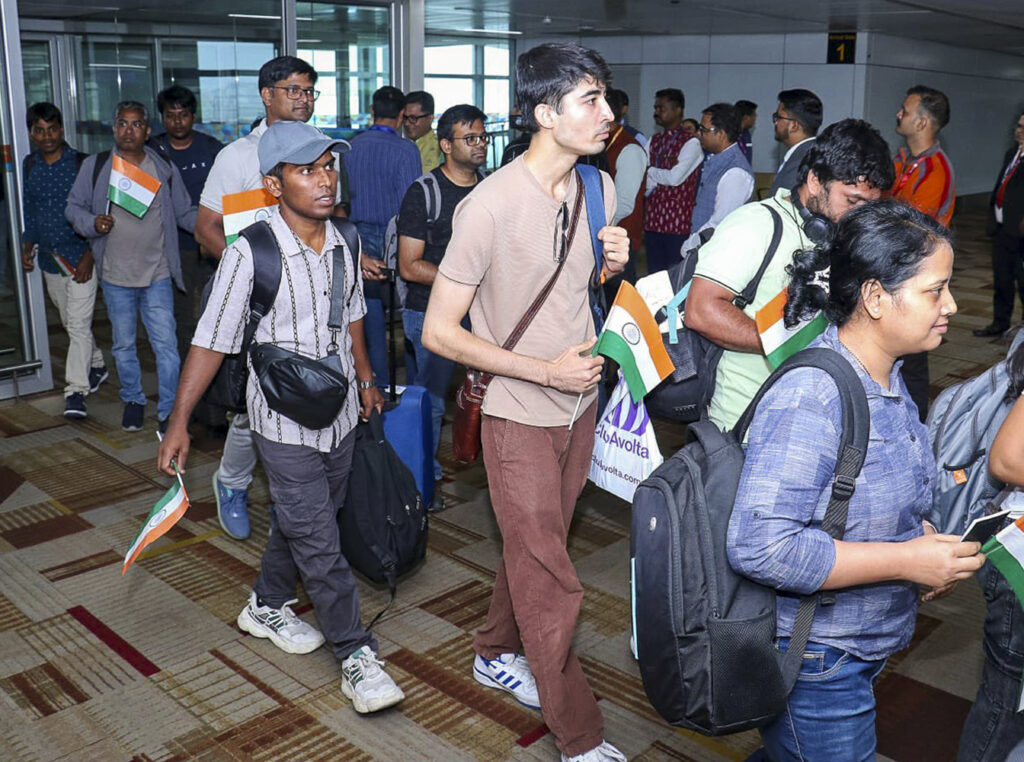 Op Sindhu: Indian nationals arrive