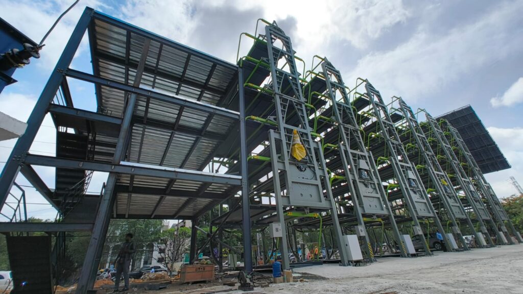 Parking facility at KBR Park in Hyderabad