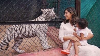 Upasana and Klin Kaara at Hyderabad zoo