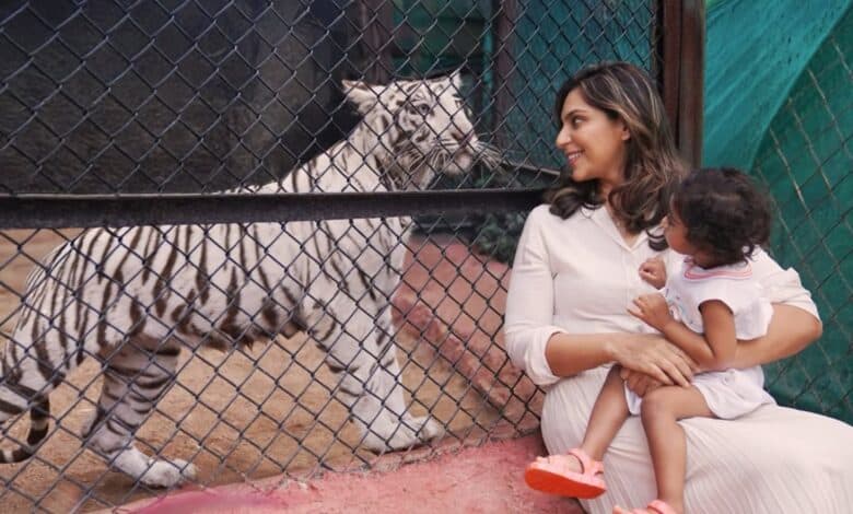 Upasana and Klin Kaara at Hyderabad zoo