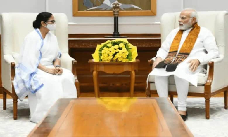 West Bengal CM Mamata Banerjee meets PM Modi
