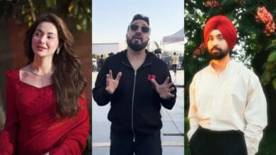 Hania Aamir, Mika Singh and Diljit Dosanjh