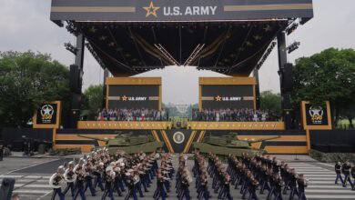 Miltary Parade commemorating the Army's 250th anniversary
