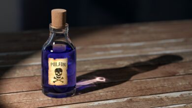 Representational photo of poison bottle
