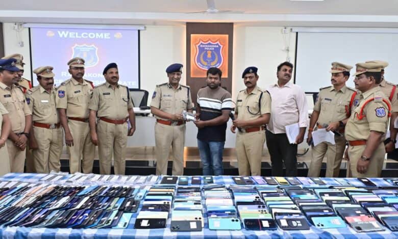Rachakonda police recover lost/stolen mobile phones