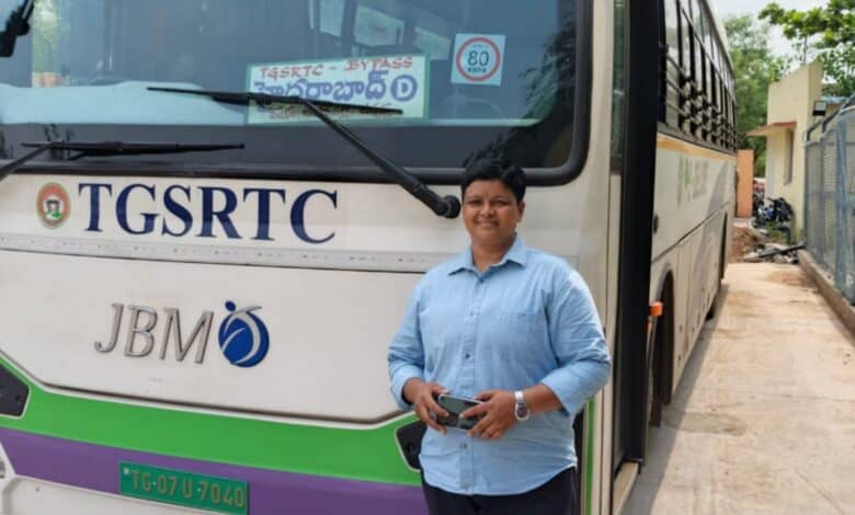 TGSRTC first female bus driver