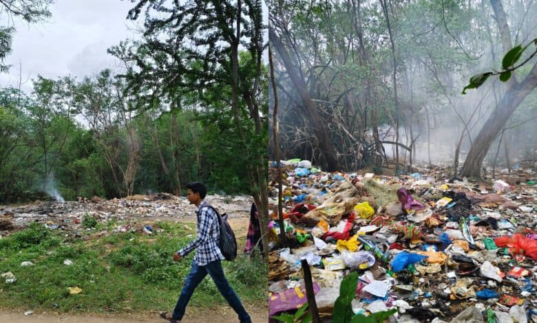Poorly managed solid waste inside the OU campus threatens it's biodiversity.