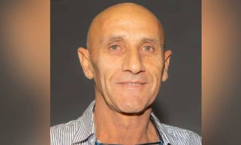 The image of Yair Yaakov, one of the Israeli hostages whose body was recently recovered from Gaza.