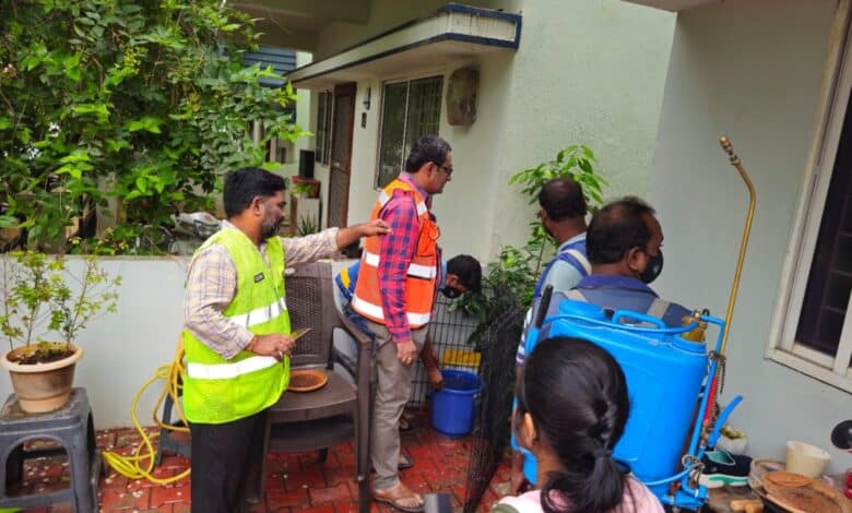 GHMC officials are conducting awareness drives and anti-larval operations to prevent dengue in Hyderabad