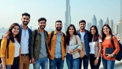 Indian students in Dubai