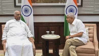 VP Dhankhar meets Kharge
