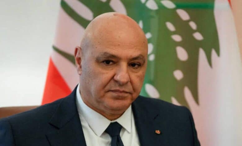 The image of a Lebanese President Joseph Aoun.