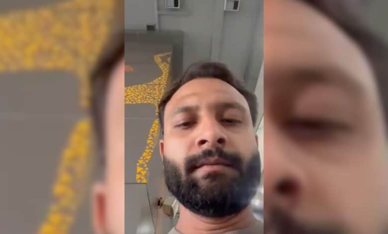 Screenshot of the video the man made to give triple talaq to his wife.